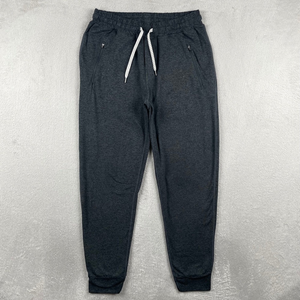 Vuori Ponto Performance Jogger Mens Small Gray Stretch Wicking Gym 27" READ